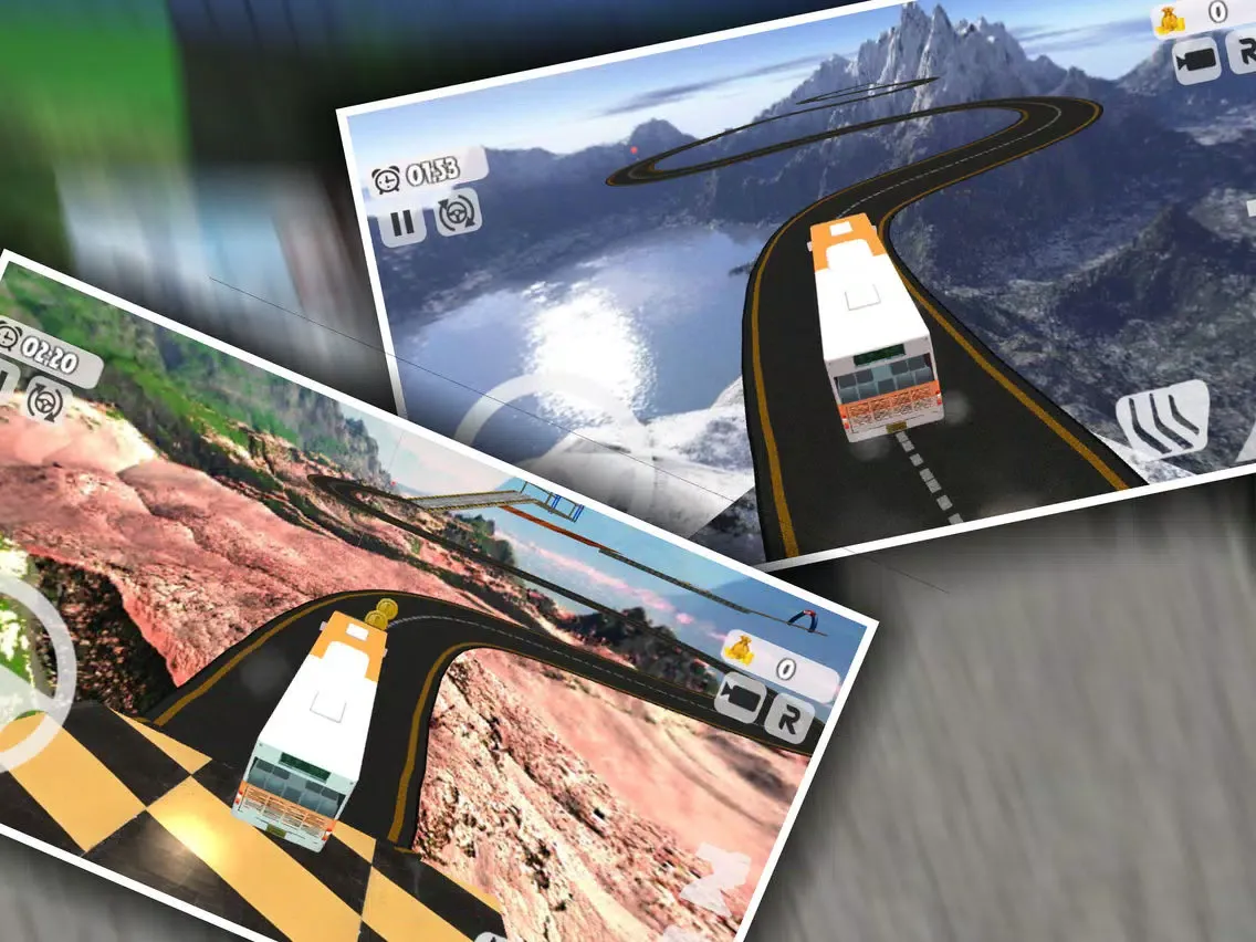 ภาพหน้าจอของ Furious Bus Stunts 2019 iPad 
