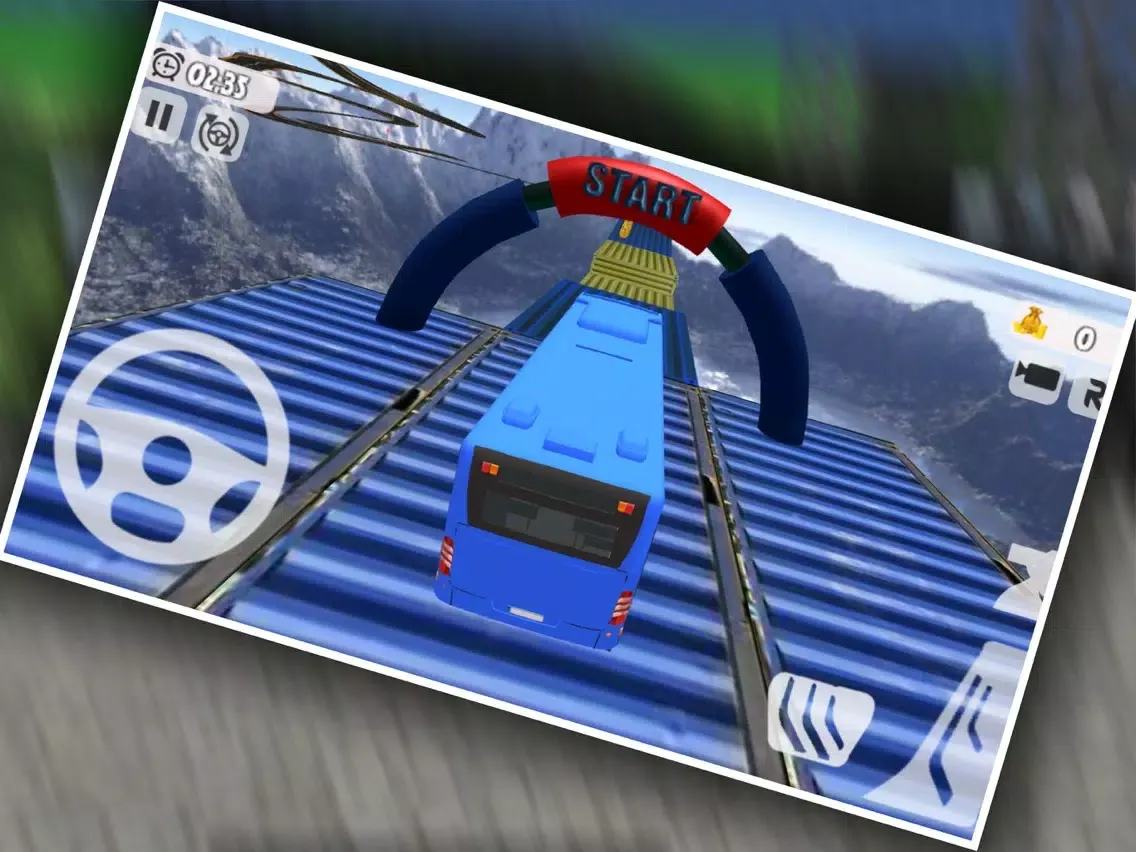 ภาพหน้าจอของ Furious Bus Stunts 2019 iPad 