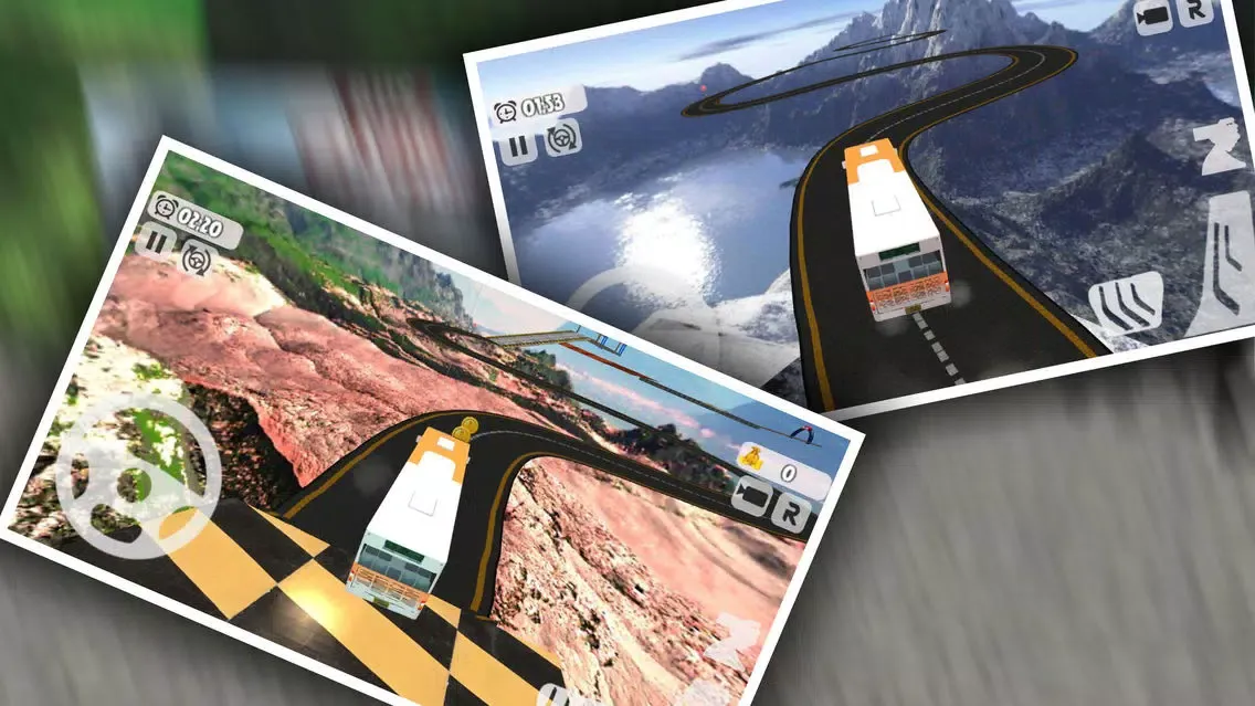 ภาพหน้าจอของ Furious Bus Stunts 2019