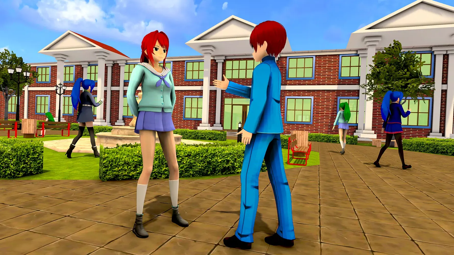 Tangkapan layar Anime High School Girl Life 24