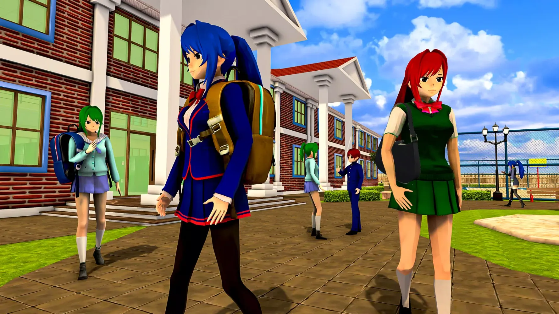 Tangkapan layar Anime High School Girl Life 24