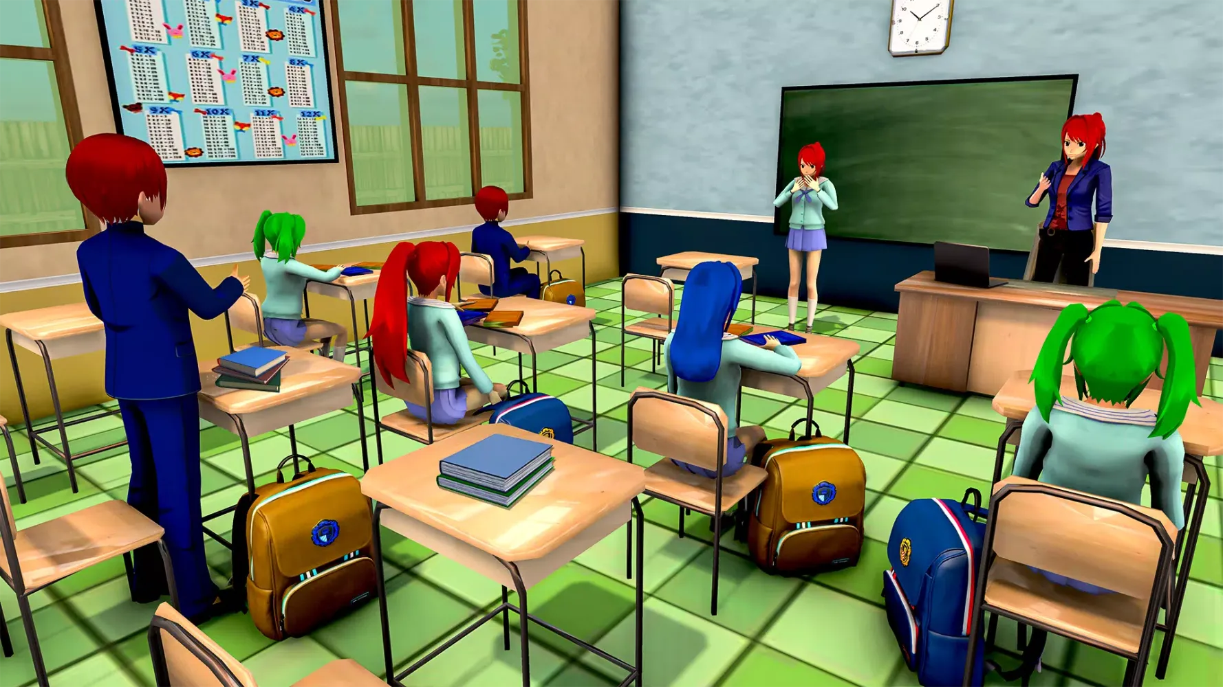 Tangkapan layar Anime High School Girl Life 24