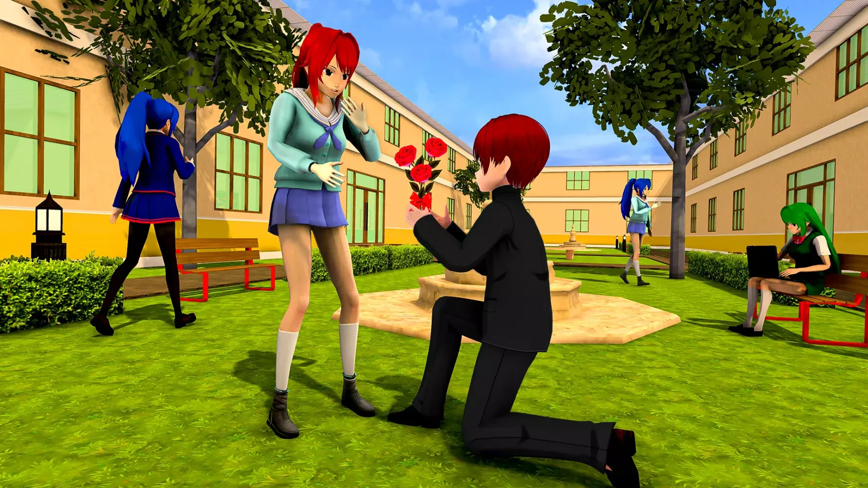 Tangkapan layar Anime High School Girl Life 24