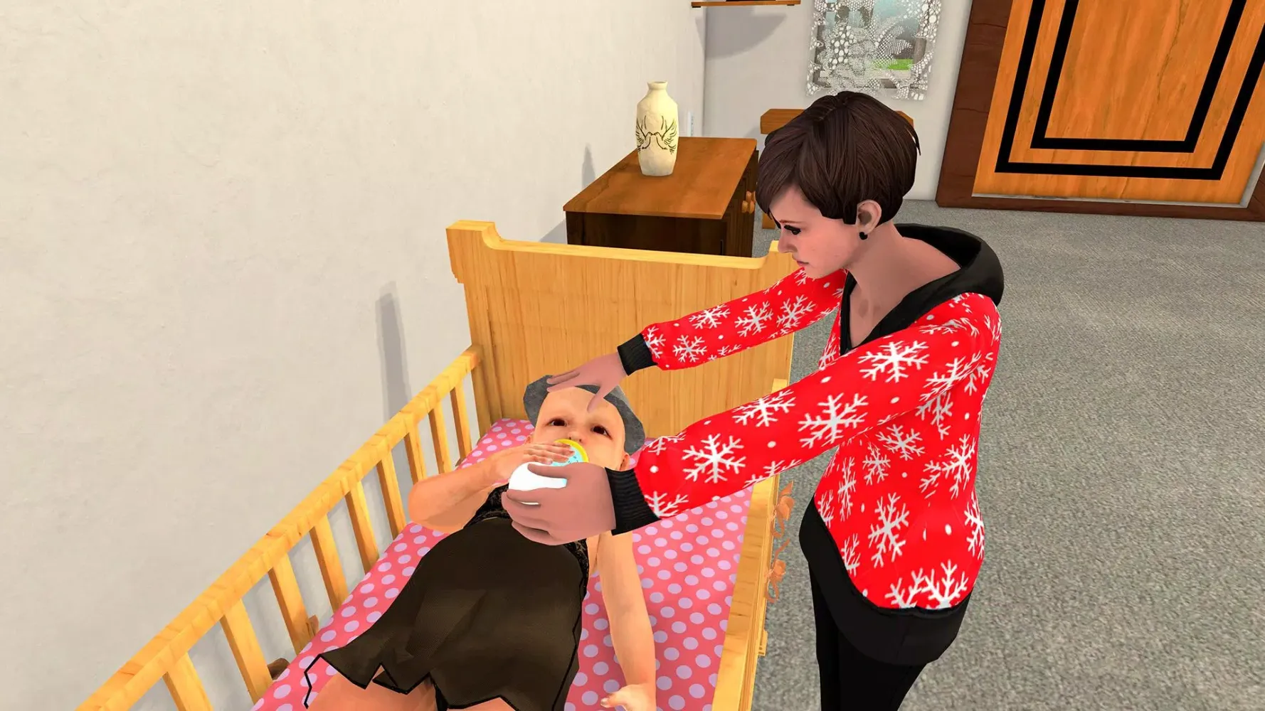 Virtual Family Mom Babysitting Ekran Görüntüleri
