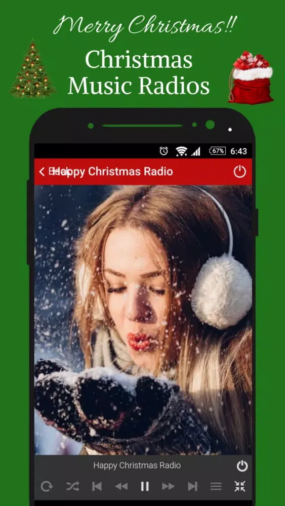 Capturas de tela do Christmas Radio Station Music App Radio Fm free Hd