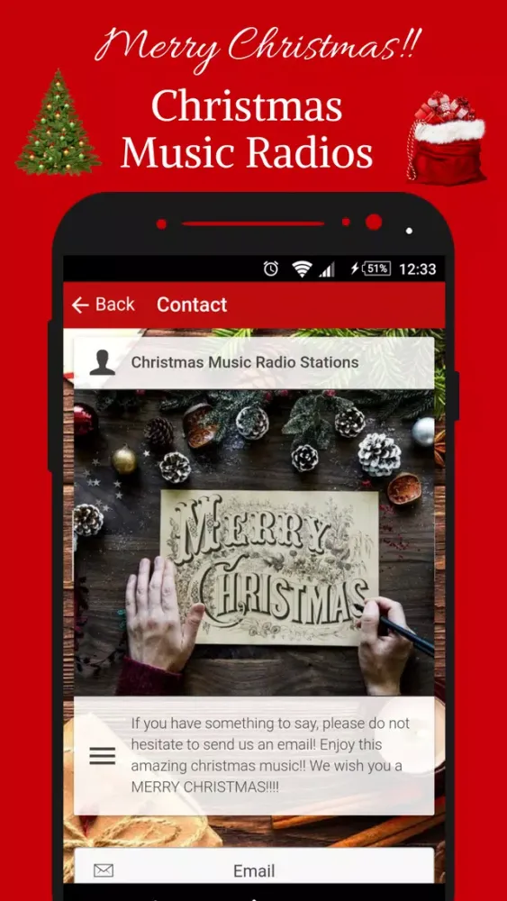 Capturas de tela do Christmas Radio Station Music App Radio Fm free Hd