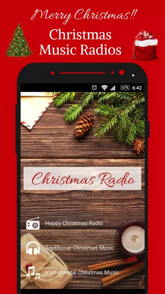 Capturas de tela do Christmas Radio Station Music App Radio Fm free Hd