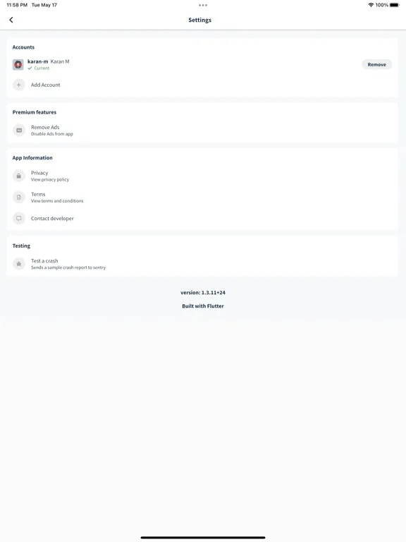 Capturas de pantalla de CircleCI Remote iPad 