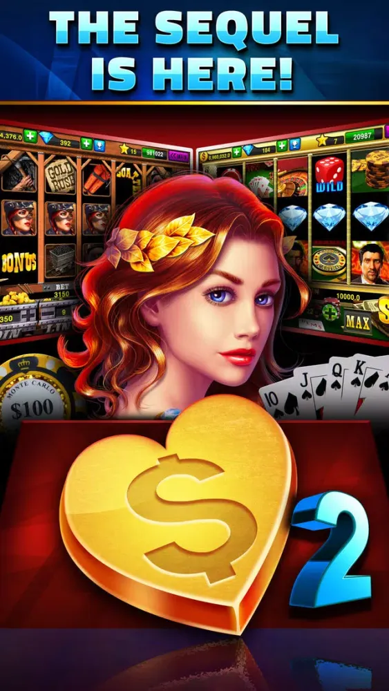 Heart of Gold 2 - Vegas Casino Slots سکرین شاٹس
