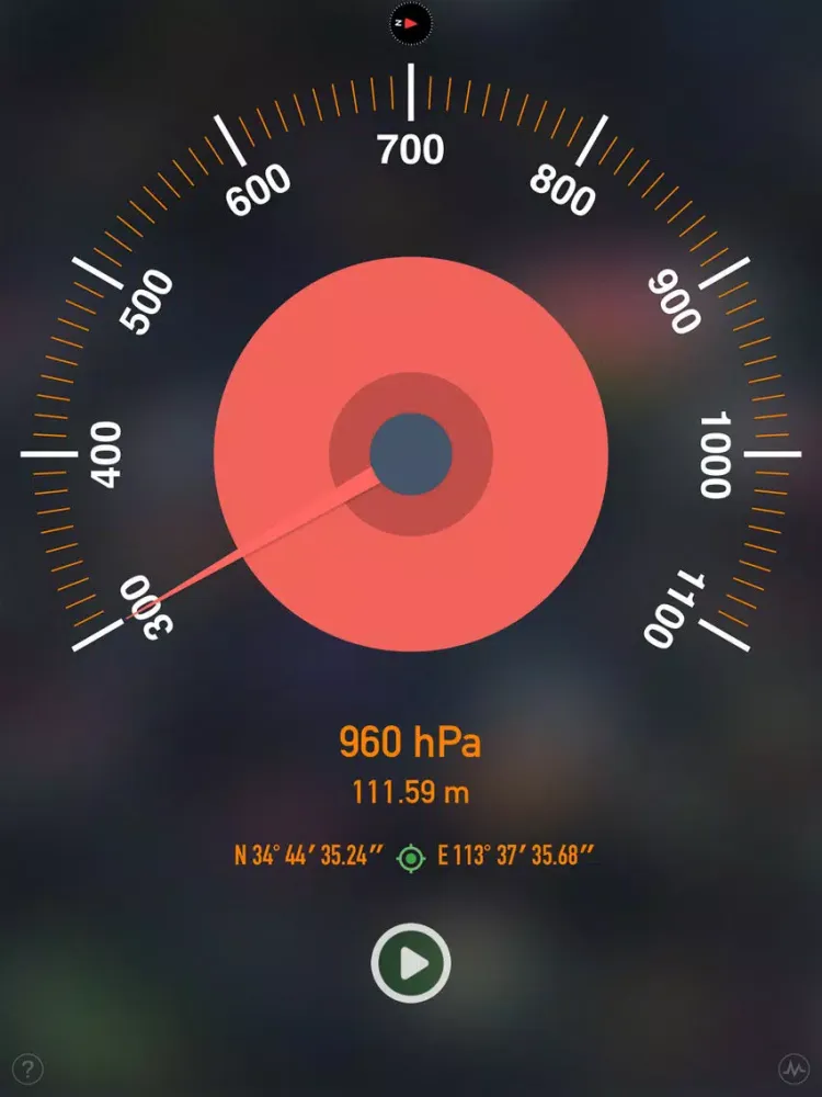 Capturas de tela do Barometer & Altimeter - for outdoor sports,fishing iPad 