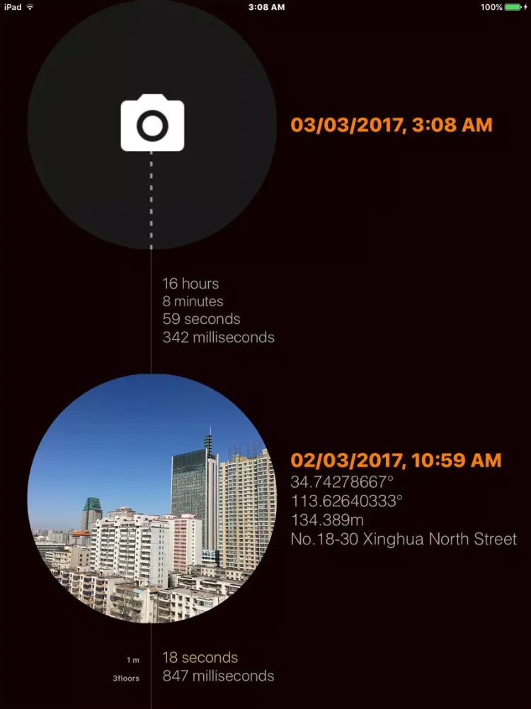 Run! Camera - measure distance and time easily iPad  Screenshots