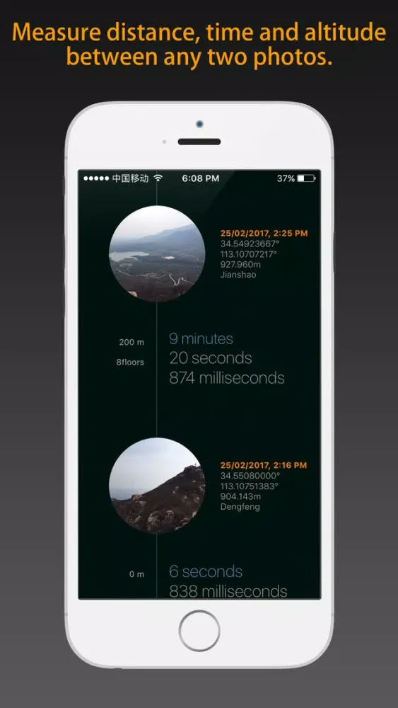 Run! Camera - measure distance and time easily Screenshots