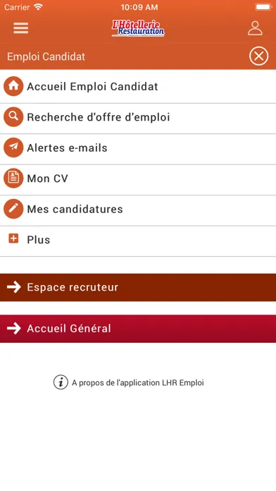 ภาพหน้าจอของ LHR Emploi