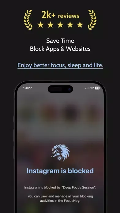 FocusHog: Screen Time Partner Ekran Görüntüleri