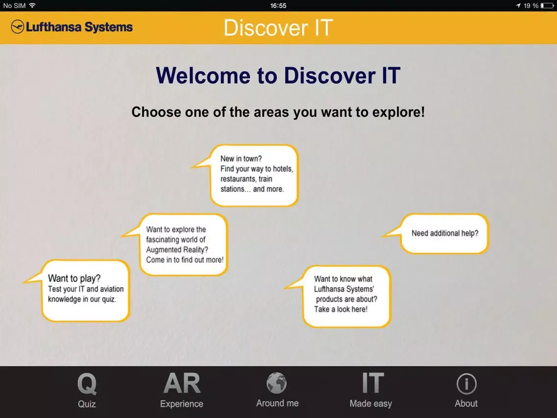 Capturas de pantalla de DiscoverIT iPad 