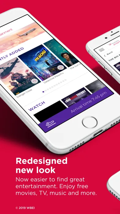 Capturas de pantalla de Virgin Australia entertainment