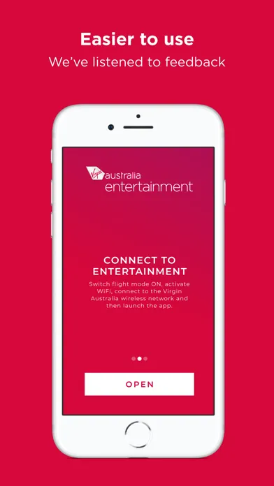 Capturas de pantalla de Virgin Australia entertainment