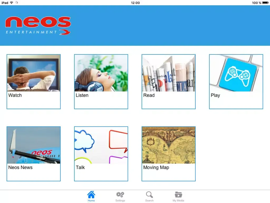 NEOS entertainment iPad  스크린샷