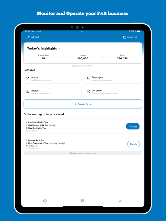 iTep Pro - F&B Management iPad  スクリーンショット