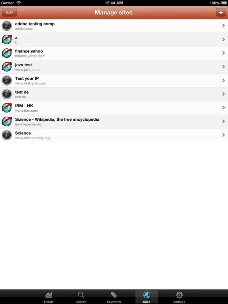 Tangkapan skrin Search Ranking Checker - Keyword Tool for SEO iPad 