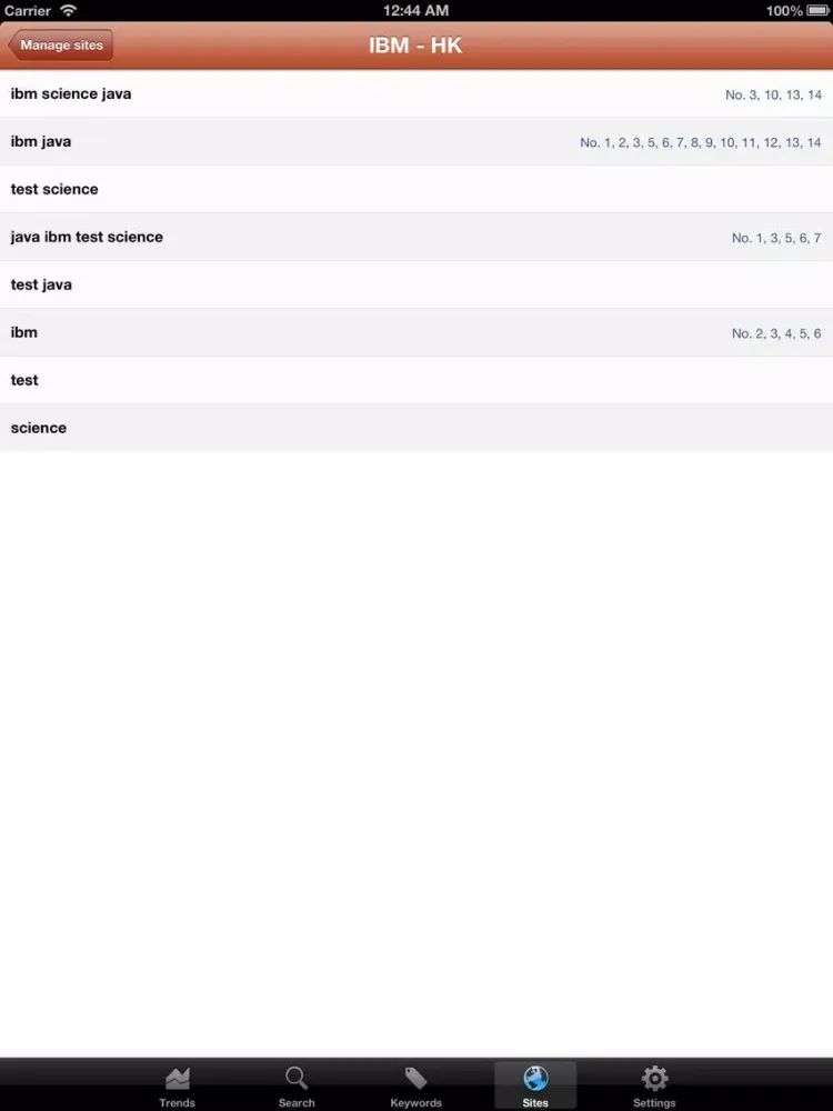 Tangkapan skrin Search Ranking Checker - Keyword Tool for SEO iPad 