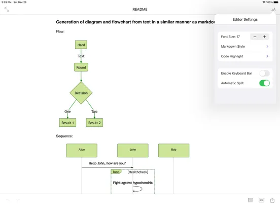 iMarkdown iPad 应用截图
