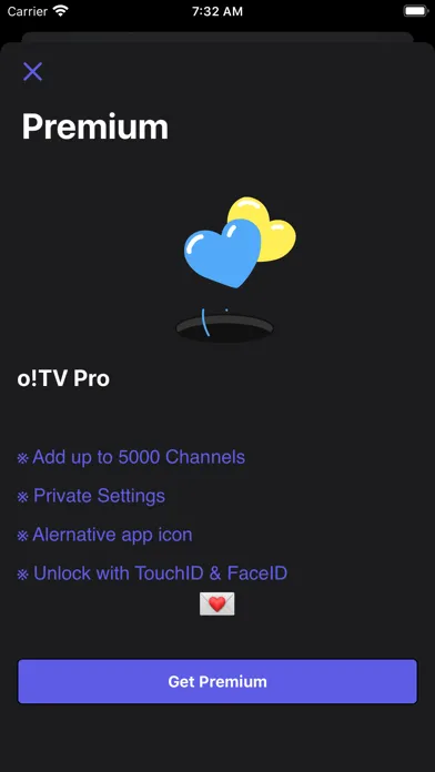 Tangkapan layar IPTV - Watch now