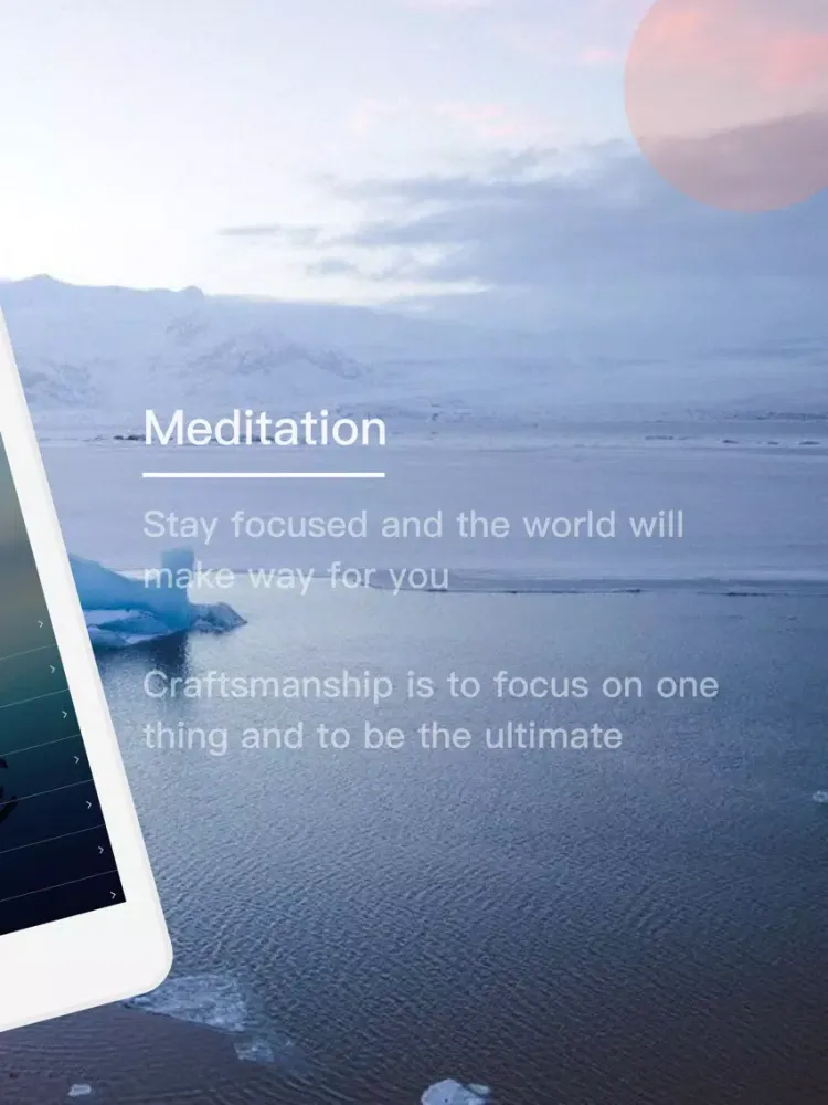 Meditation - white noise iPad 应用截图