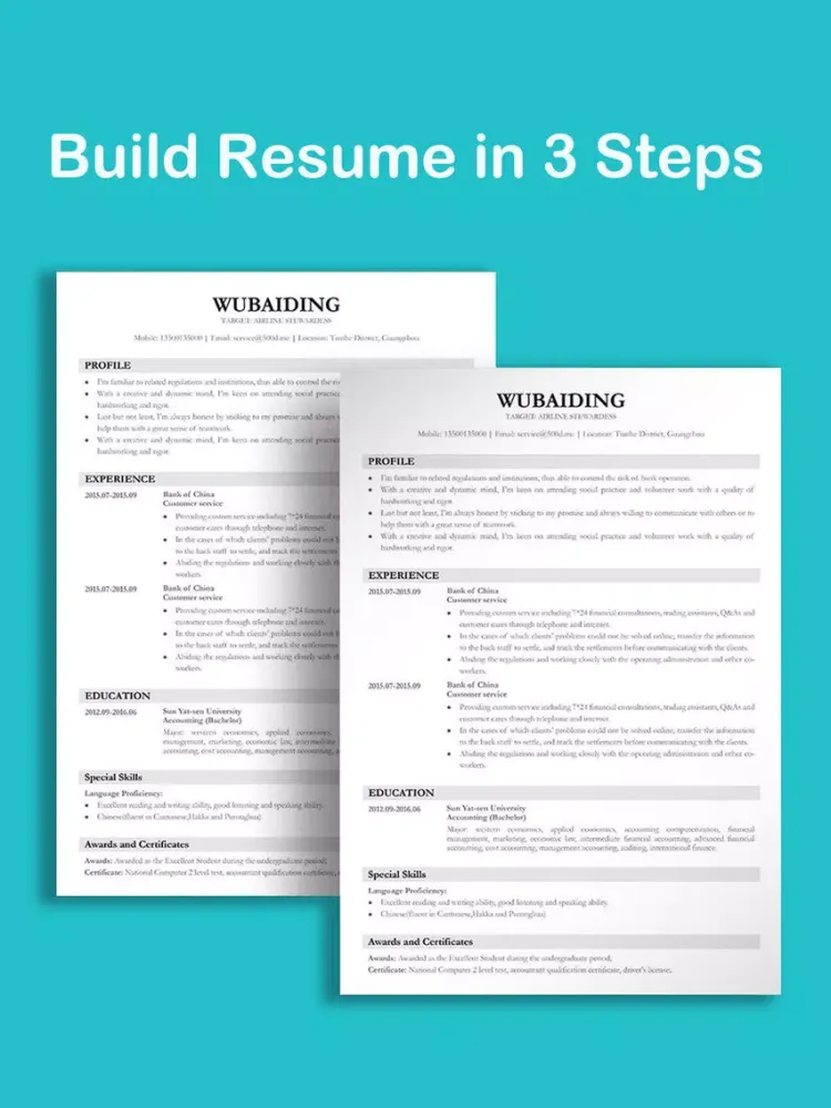 Capturas de pantalla de Resume and CV Builder iPad 