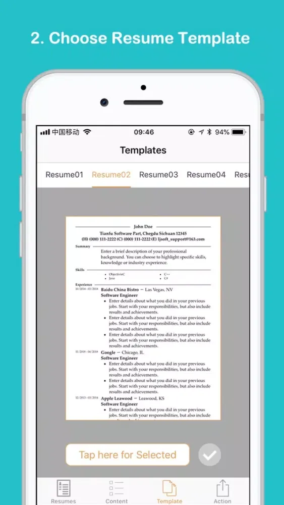Capturas de pantalla de Resume and CV Builder