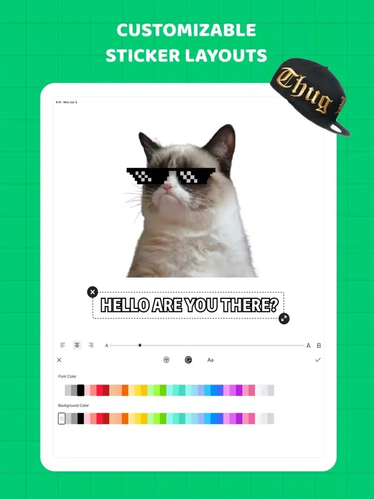 Sticker Maker Meme Creator . iPad  Screenshots