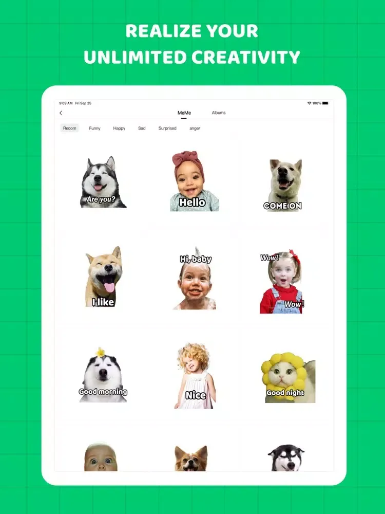 Sticker Maker Meme Creator . iPad  Screenshots