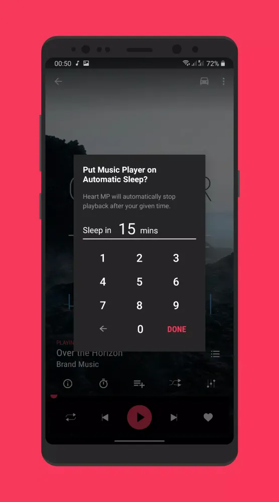 Tangkapan skrin Heart Music player