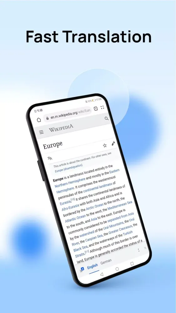 Tangkapan skrin Lia browser Superfast Browser