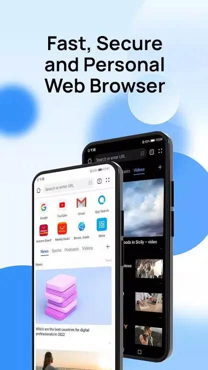Tangkapan skrin Lia browser Superfast Browser
