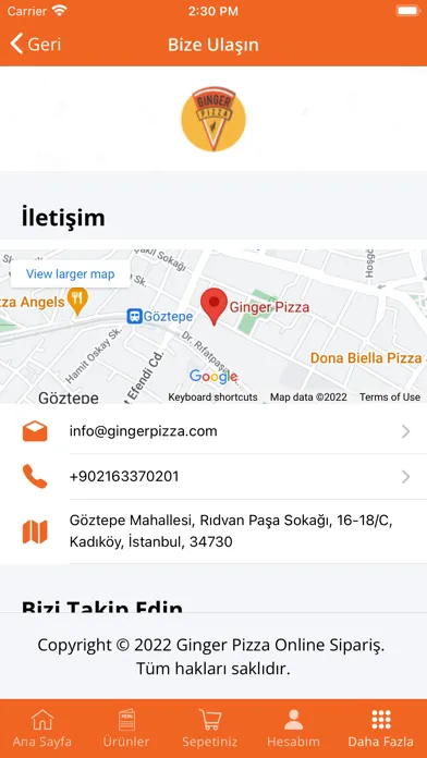 Ginger Pizza | Online Sipariş应用截图