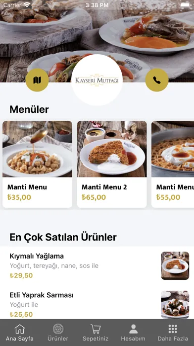 Ảnh chụp màn hình của Kayseri Mutfağı