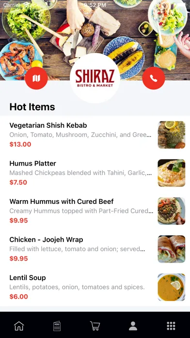 Screenshot di SHIRAZ BISTRO & MARKET