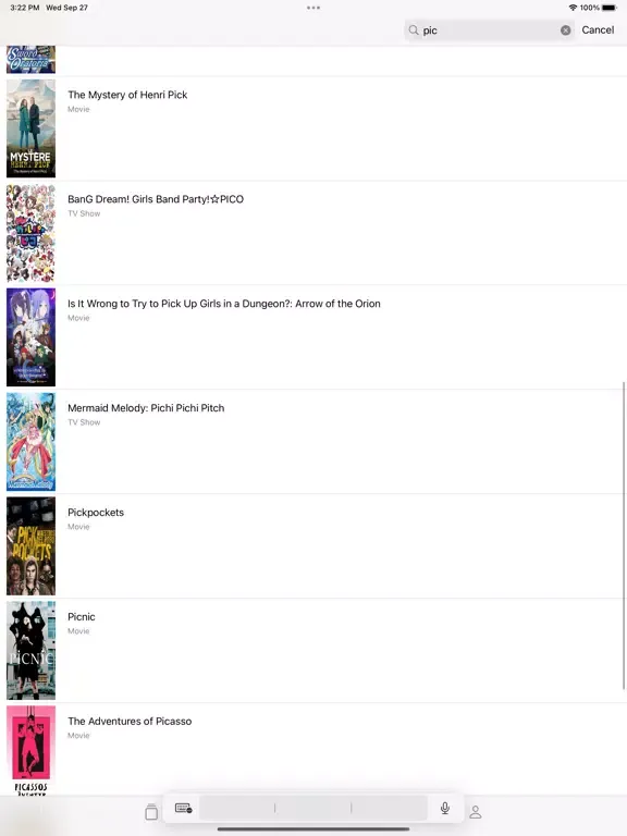 Zrzuty ekranu 123Movies : Movies Recommender iPad 