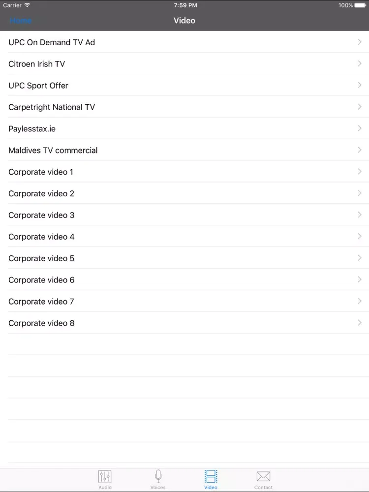 Irish voice over - Liam Quigley iPad 应用截图