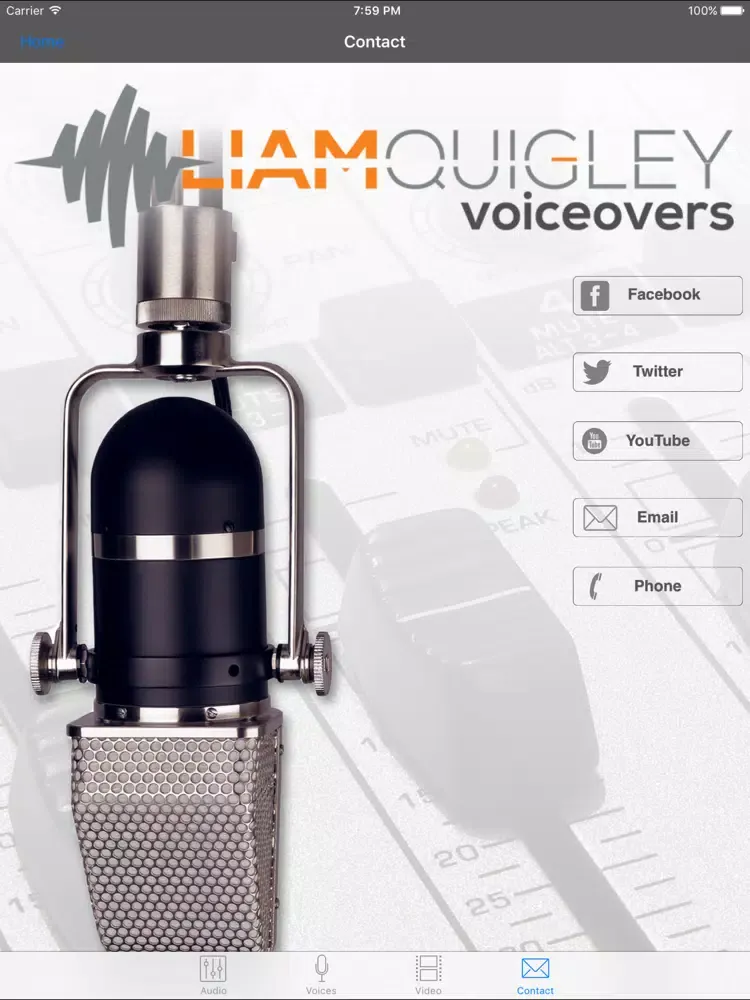 Irish voice over - Liam Quigley iPad 应用截图