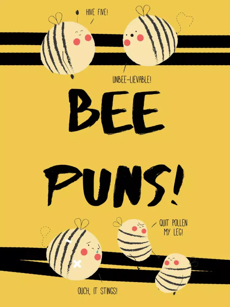 صور Bee Pun Sticker Pack iPad 