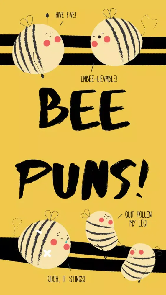 صور Bee Pun Sticker Pack