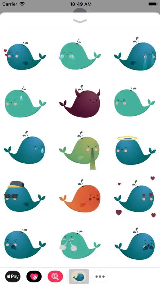 صور Cute Whale Emojis