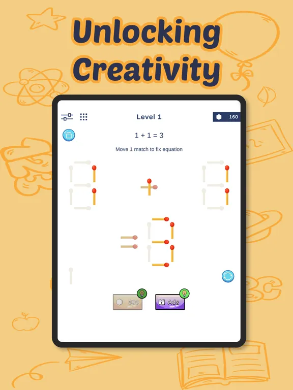 Captures d'écran de Matchstick IQ - Amazing Puzzle iPad 