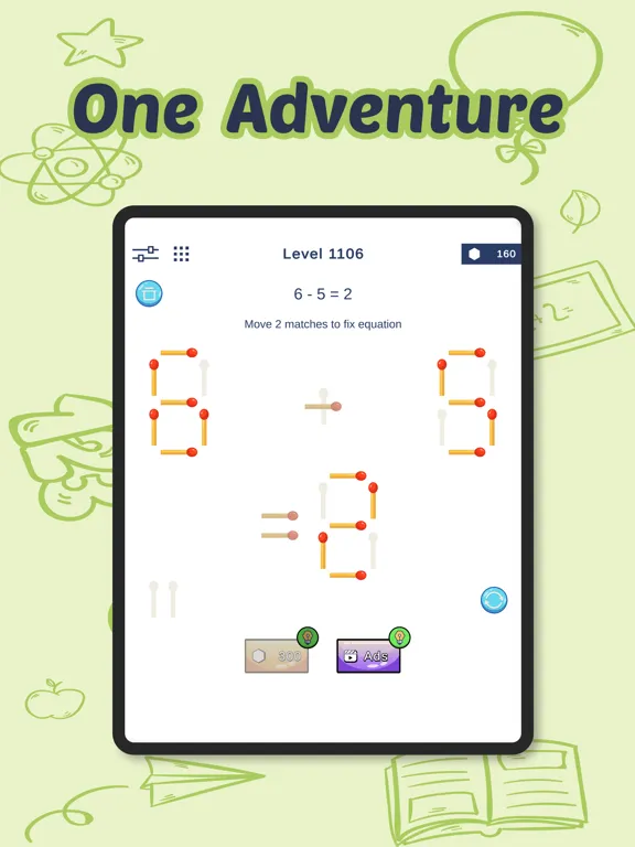 Captures d'écran de Matchstick IQ - Amazing Puzzle iPad 