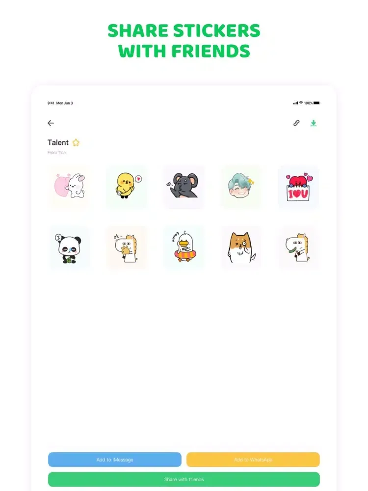 Screenshot di Sticker Maker 〇 iPad 