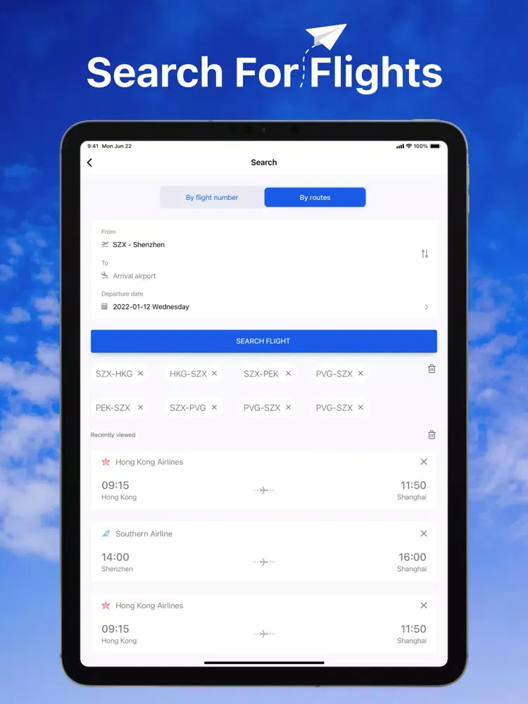Capturas de tela do Flight Tracker Master iPad 