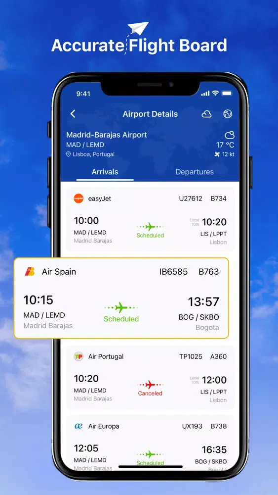 Capturas de tela do Flight Tracker Master