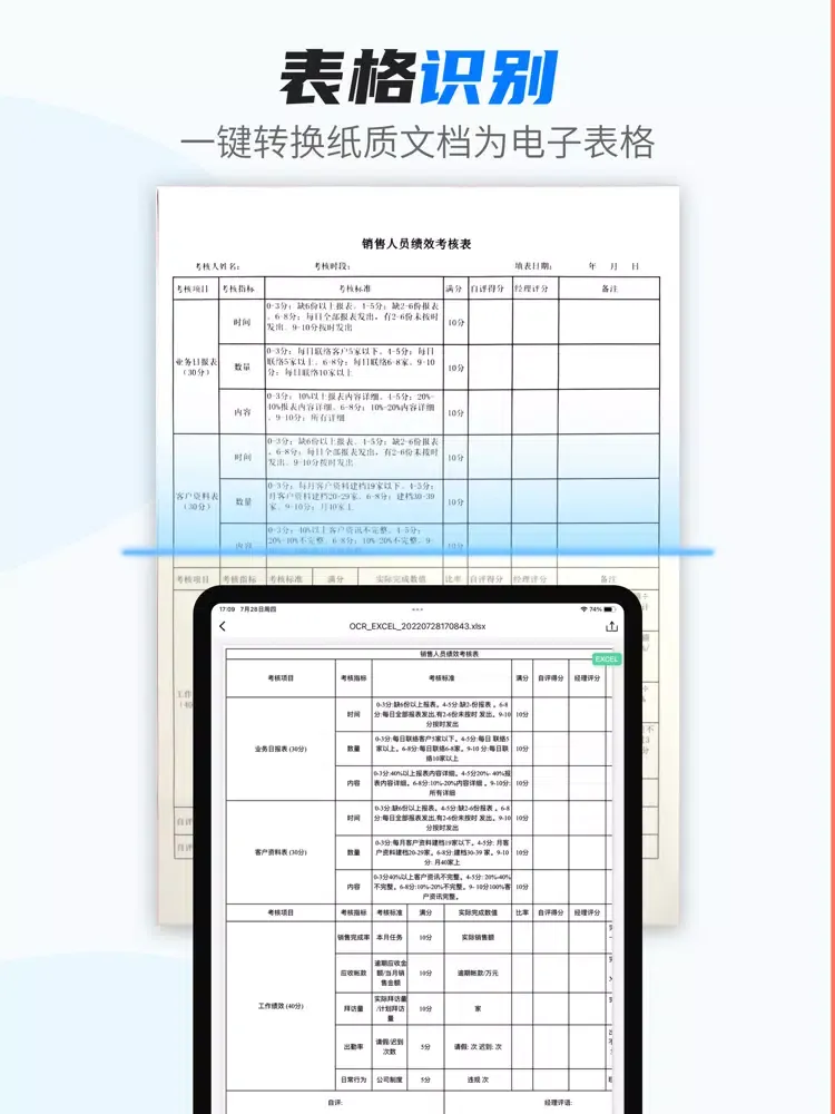最扫描-OCR文字识别&PDF转换器 iPad 應用截圖